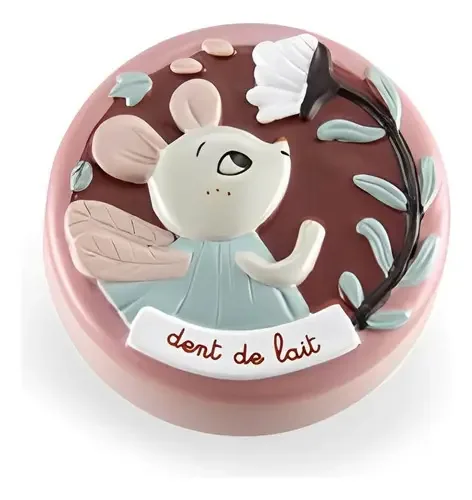 Caixinha Para Dente de Leite Coelhinha da Moulin Roty Vermelha