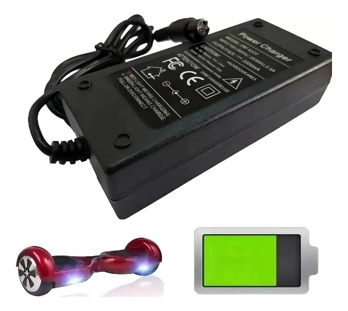 Carregador Elétrico 42V Bivolt Para Smart Balance Hoverboard Online