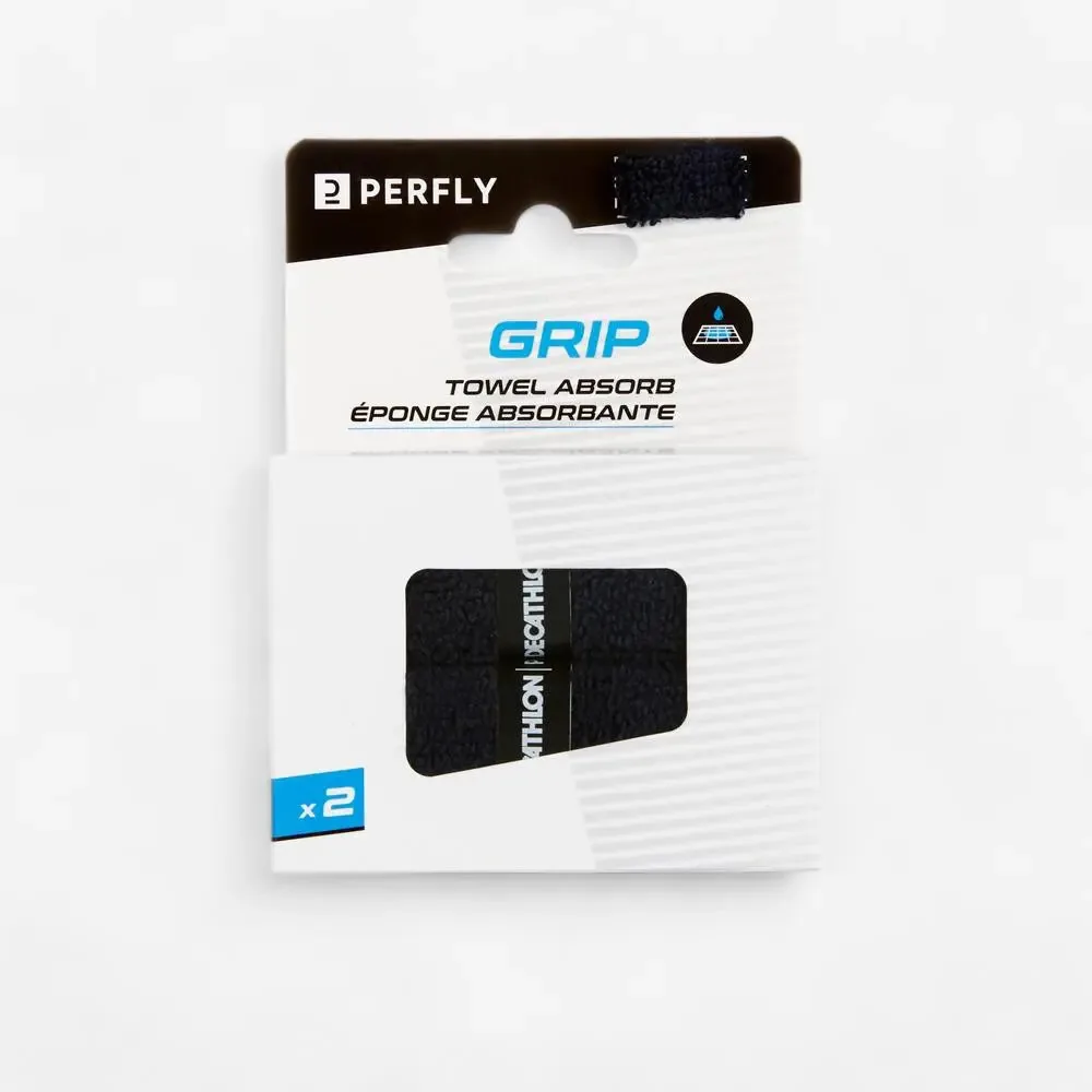 Grip Toalha Perfly para Badminton (Kit Com 2) Preto