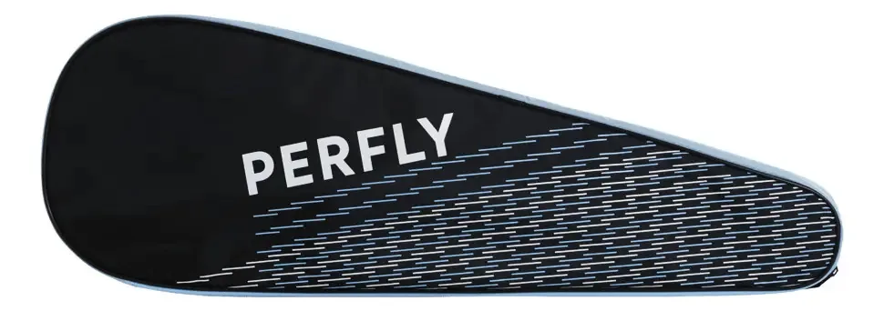 Raqueteira De Badminton 190 Eco Perfly Cor Preto-azul