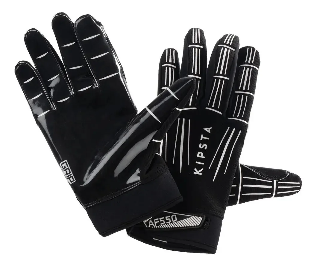 Luvas De Futebol Americano Adulto Af550 - Cor Preto Tamanho Gg
