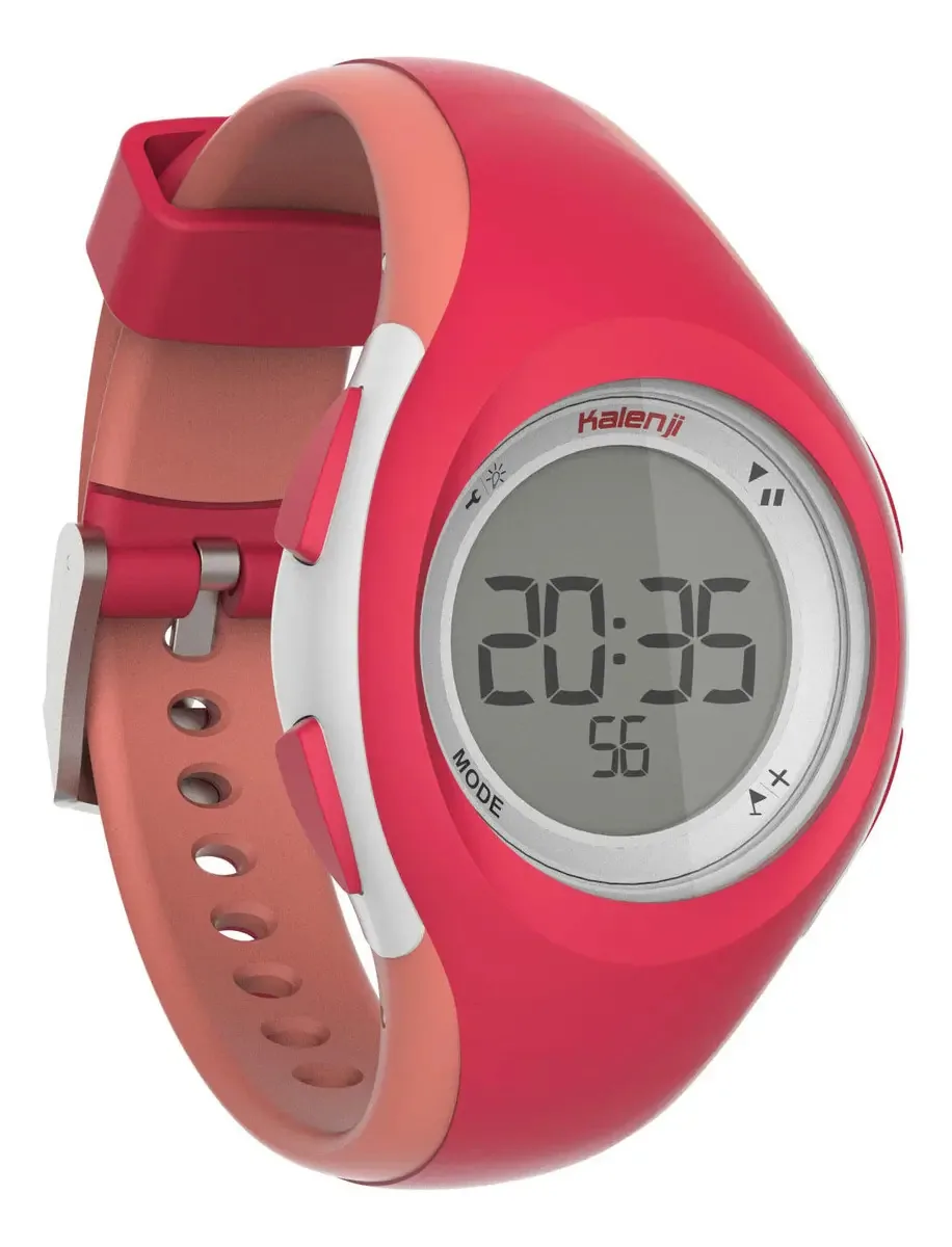 Relógio cronômetro de atletismo feminino W200 S rosa e coral, cor couve, laranja