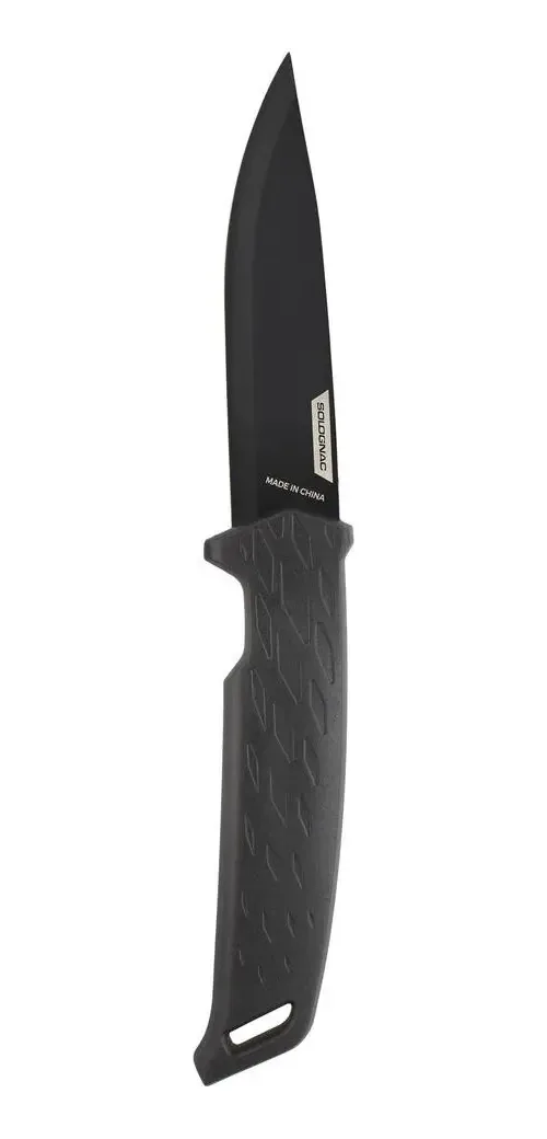 Faca Fixa Sika 100 Grip Solognac Cor Preto
