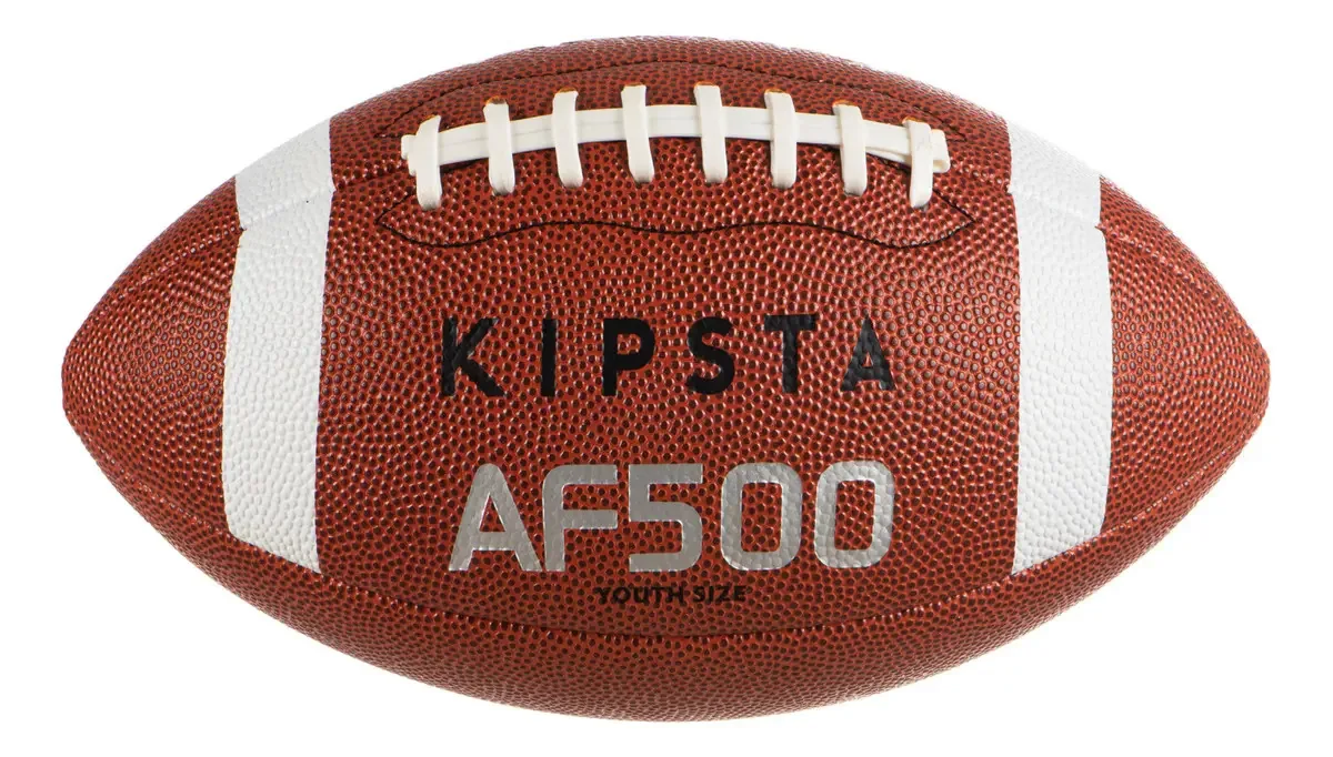 Bola de futebol americano Af500 tamanho juvenil, café Kipsta, cor azul