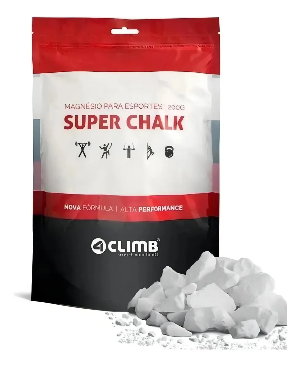Magnésio 4CLIMB Super Chalk 200g Para Escalada