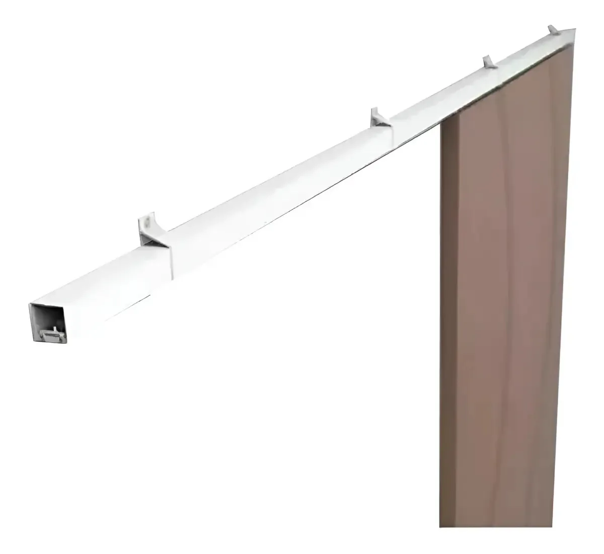 Corrediça Roldana 4 Rodas Correr TR Ferragens Aço Branco 80cm 60kg