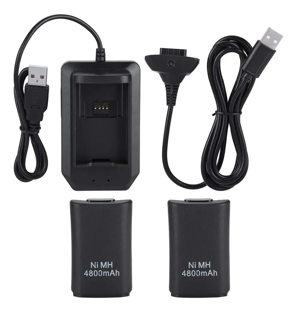 Ymiko Para Xbox 360 Bateria Recarregável 4800mah Bateria De Substituição Para Xbox 360, Comprimento Do Cabo De Aproximadamente 1,5 M