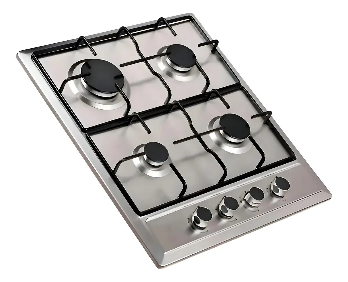 Cooktop Xion 4b A Gás Aço Inoxidável Xi-gh40x