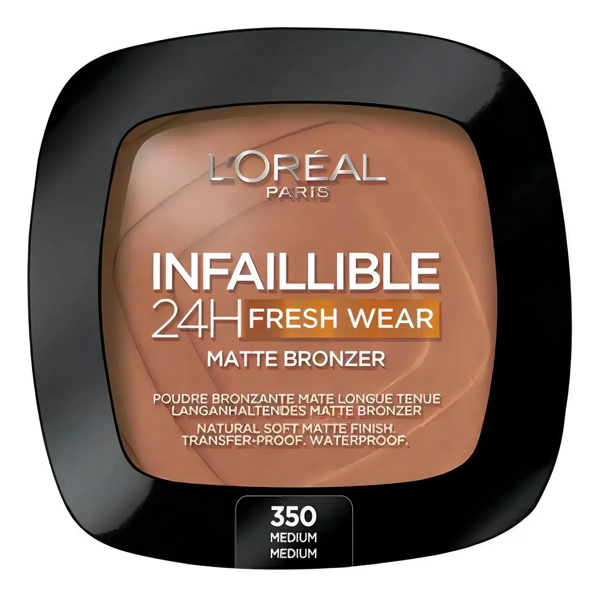 Bronzeador macio e fosco da Infallible Foundation - Médio