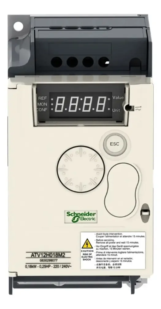 Inversor De Frequência Schneider Atv12h037f1 120v 1/2hp 2,4a