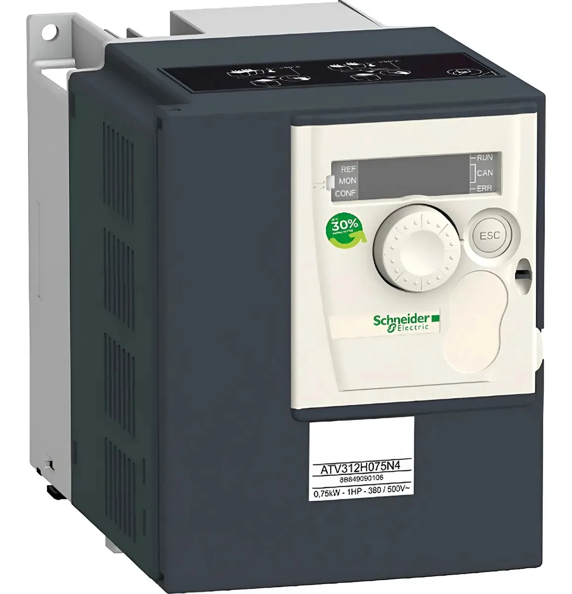 Inversor De Frequência Atv312 Schneider Atv312h037n4 0,5 Hp 380...500v