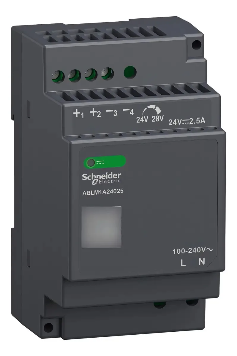Fonte de alimentação regulada ABLM1a24025 Plc, 100 a 240v Ac, 24V