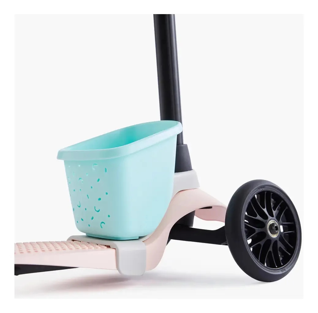 Cesto Para Patinetes Infantil Bb100 Oxelo Cor Verde-agua Liso