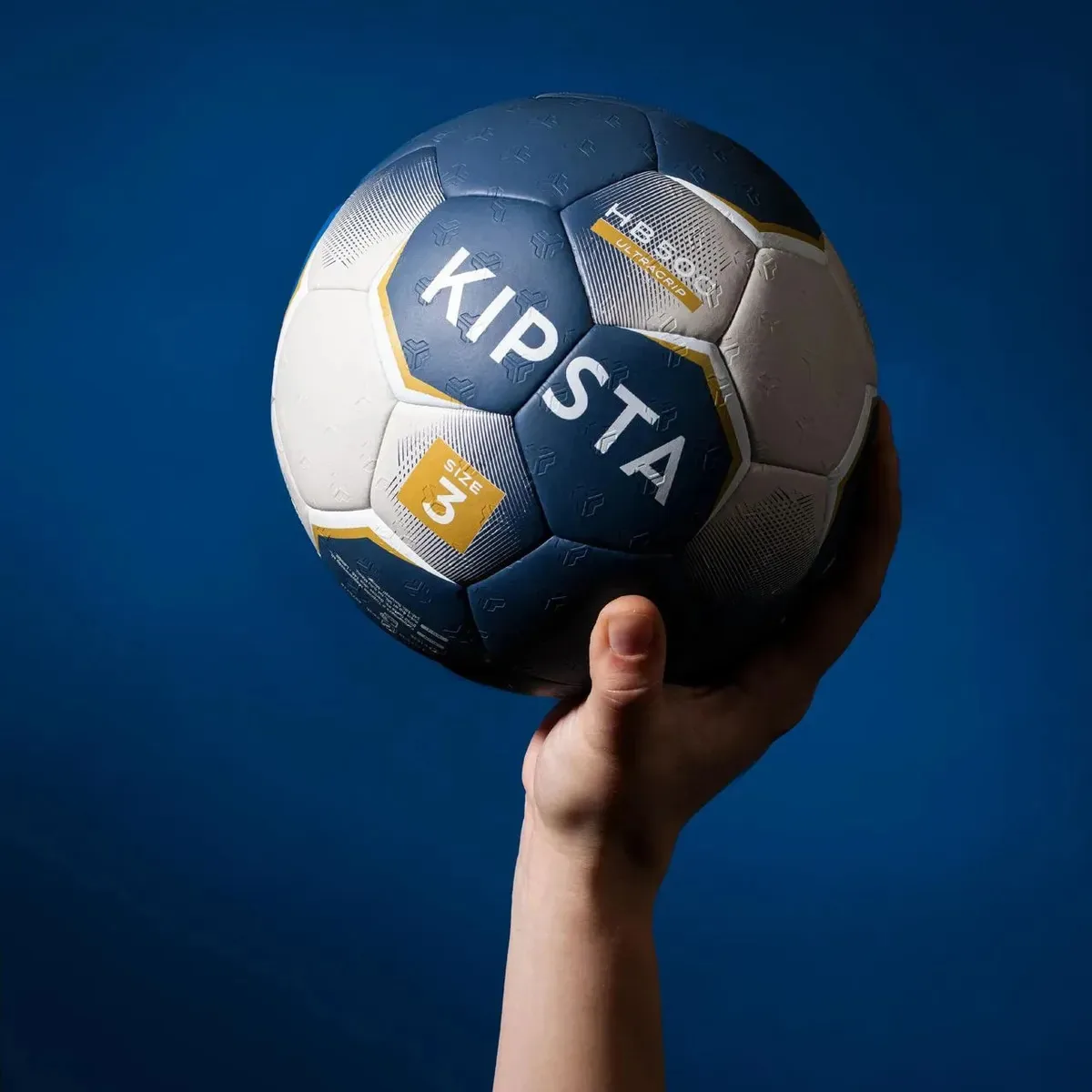 Bola De Handebol Kipsta Híbrida Tamanho 3 Sem Costura Azul