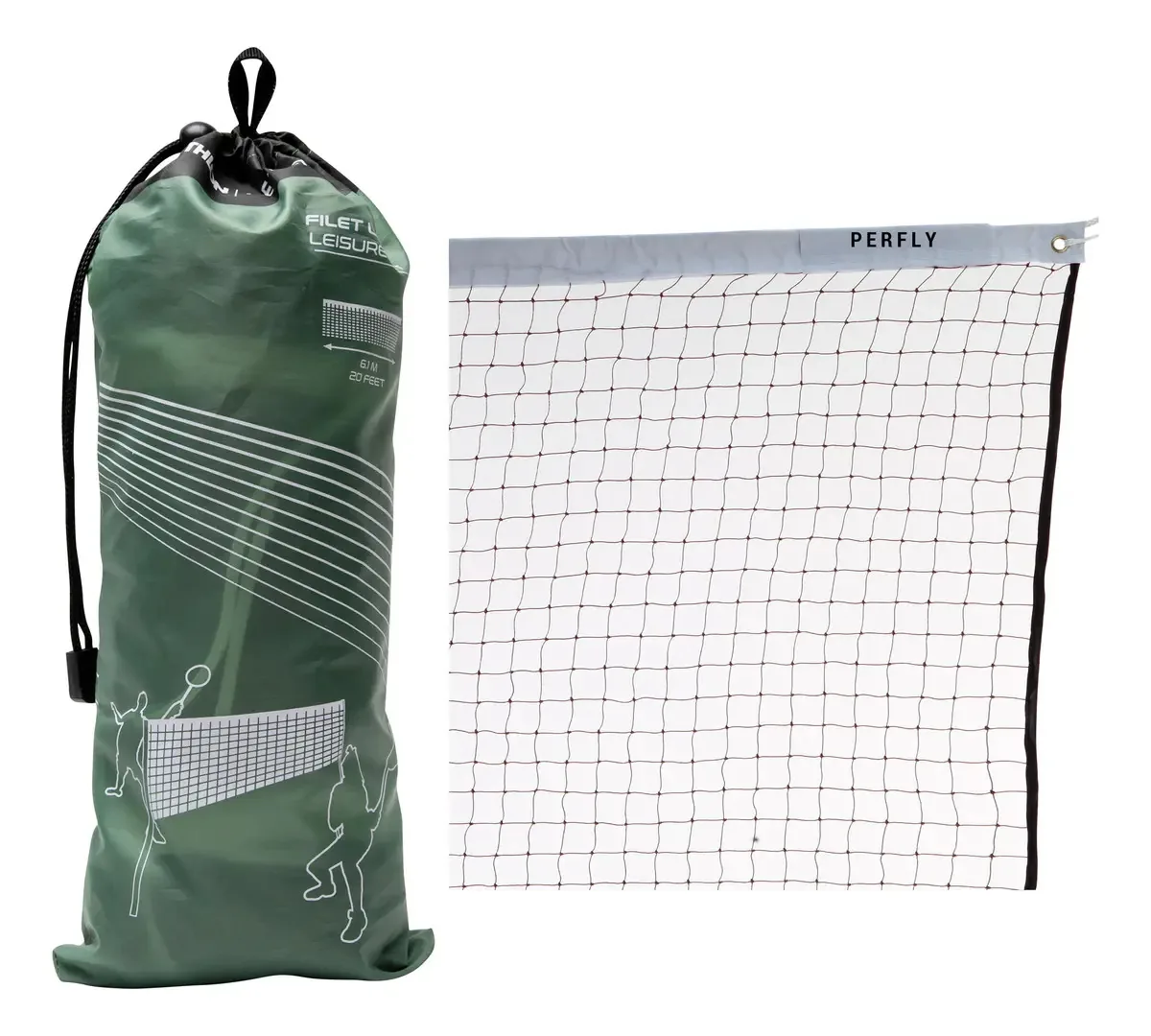 Rede de badminton (sem suporte) Perfect Leisure Net 6,10 ml Coffee PC
