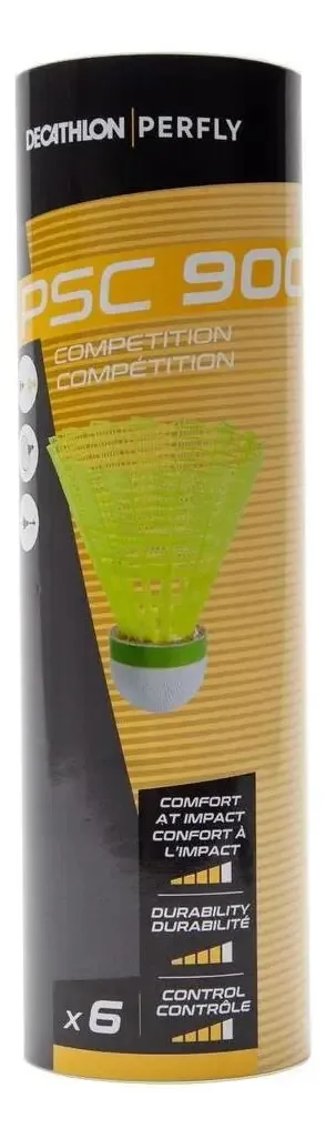 Peteca De Plástico Psc 900 (6 Unidades) Cor Amarelo