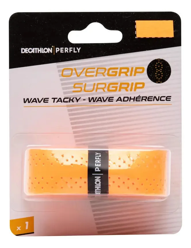 Surgrip De Badminton Wave Overgrip X1 Perfly Cor Laranja