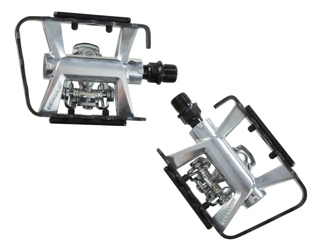 Pedais Semiautomáticos Mtb 500 Spd Btwin Cor Cinza Tamanho Único