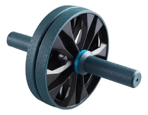 Roda abdominal ajustável de comprimento