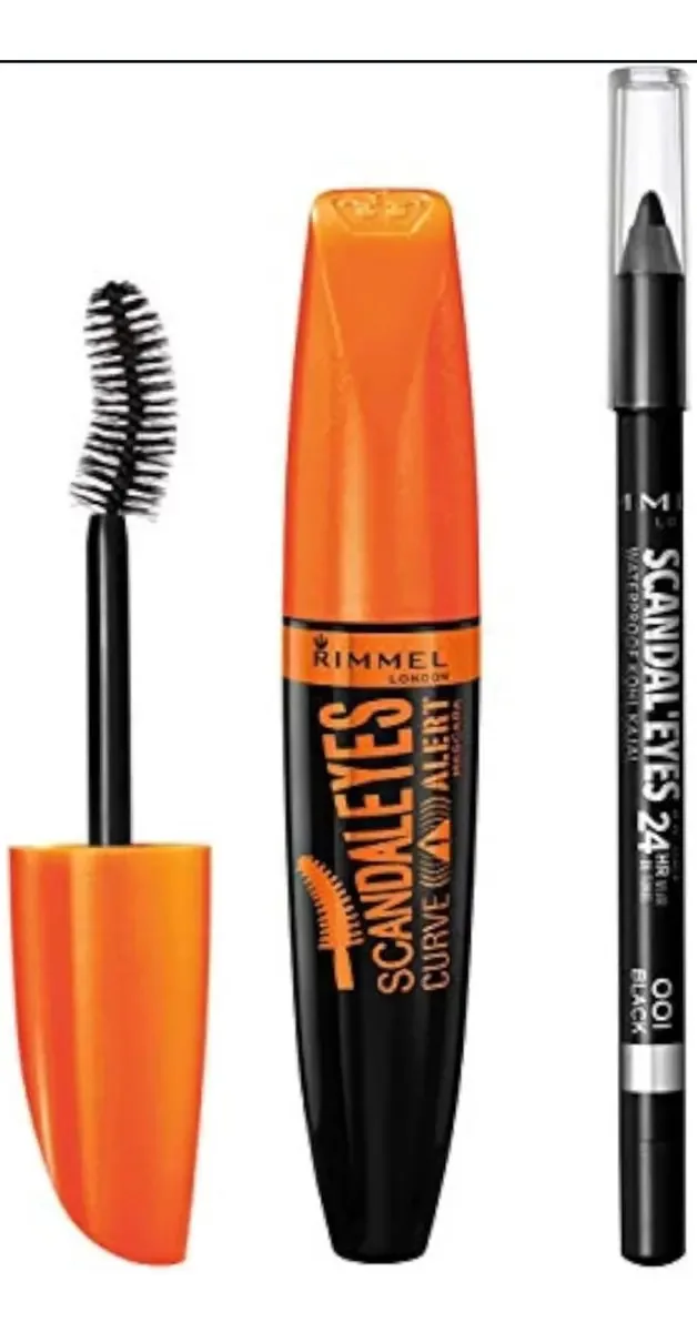 Rimmel London Pack: rímel para cílios e delineador de olhos, cor preta