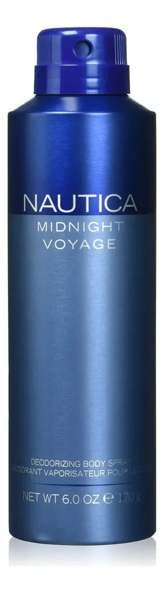 Desodorante Corporal Nautica Midnight Voyage 180ml Spray Cor