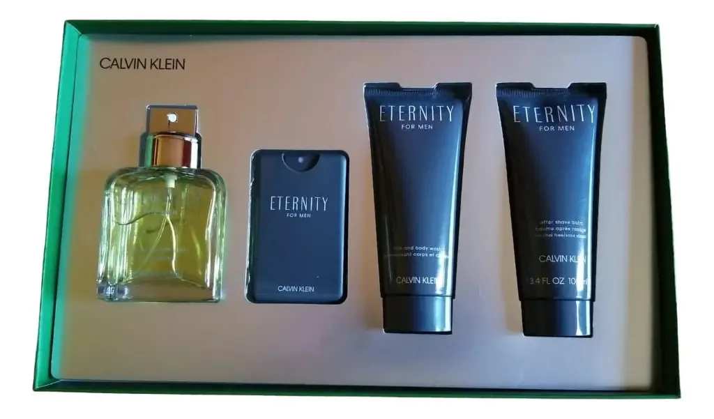Conjunto de fragrâncias Calvin Klein Eternity para homens, 4 unidades