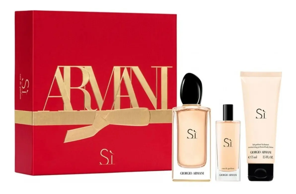 Conjunto de perfumes femininos Armani Si Edp 50ml