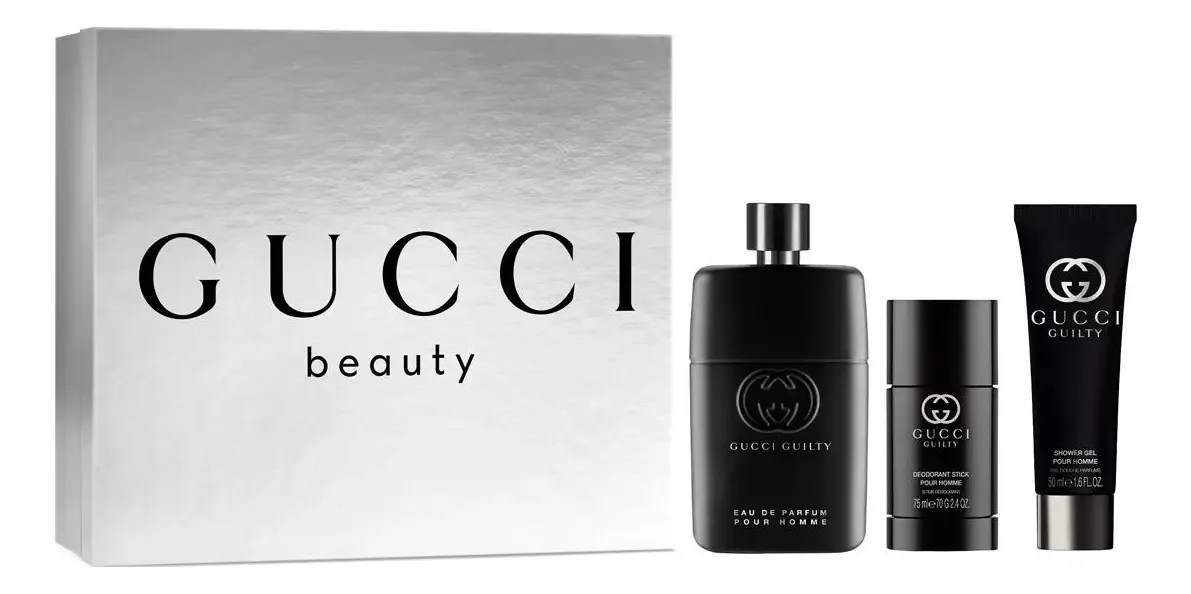 Conjunto de perfumes femininos Gucci Guilty Edt 50ml