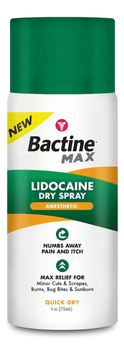 Bactine Max Spray Para Tatuaje O Piercing Anestesia