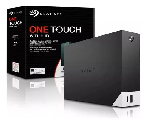 Hd Externo 12tb One Touch With Hub Stlc12000400 Seagate Cor Preto