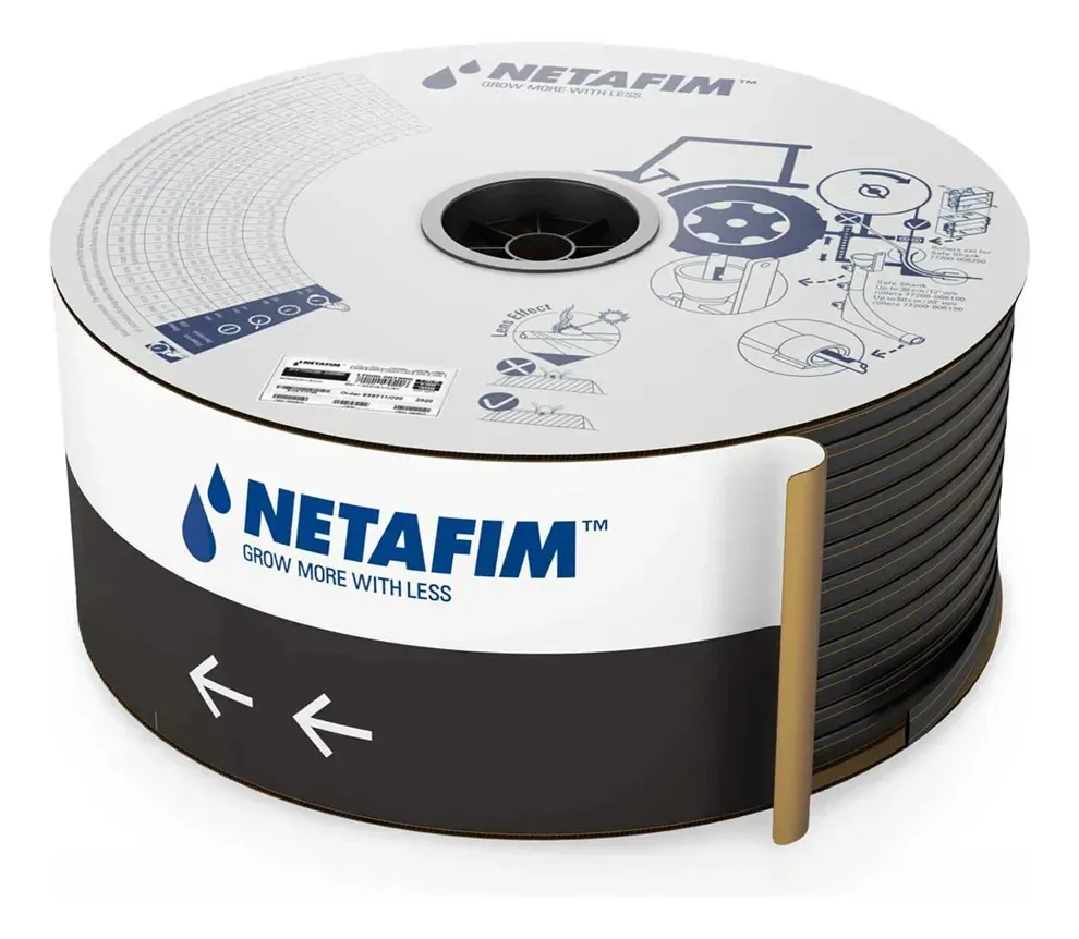 Fita Gotejadora irrigação 8mil 1.60 L/h 20cm 2200m Netafim