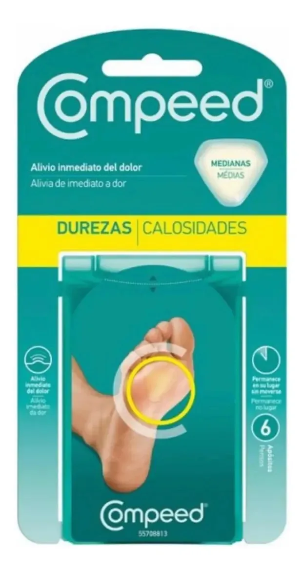 Compeed 6 Curativos Médios Para Calos ou Calosidades