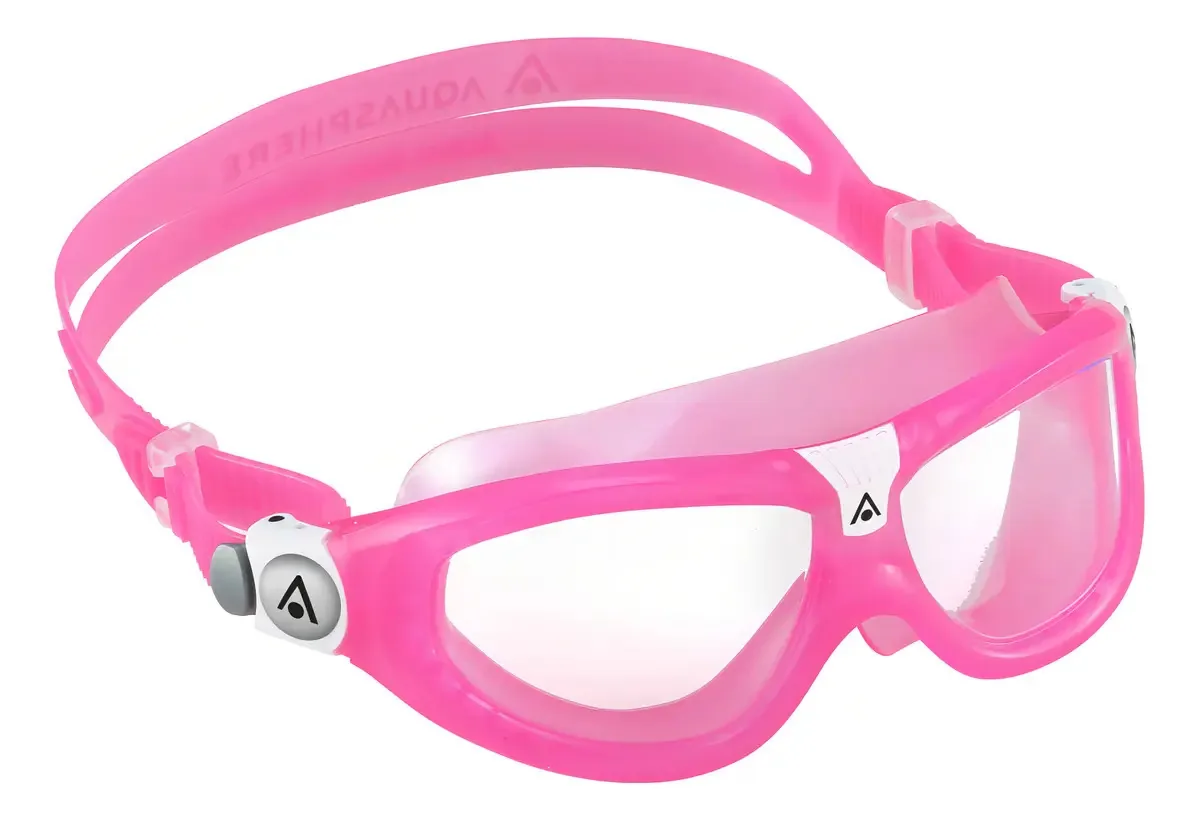 Máscara Natação Infantil Aquasphere Seal Kid2 Rosa Transp