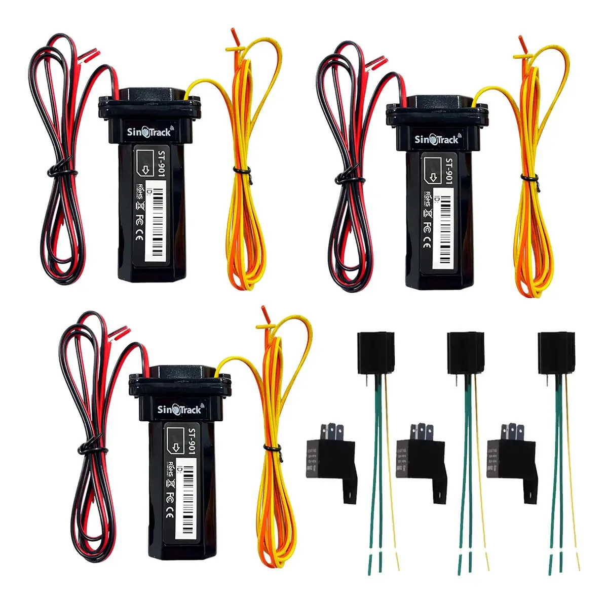 Pacote de 3 Gps Sinotrack St901l Auto Moto Relay Off 4g
