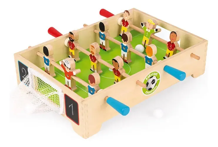 Jogo De Ação - Janod - Mini Pebolim Em Madeira - Maped
