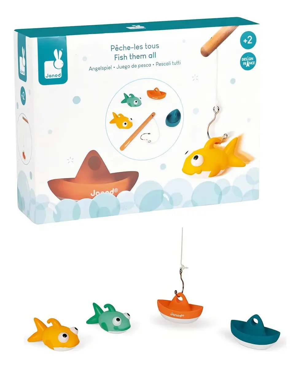 Jogo De Pesca Para Banho - Janod