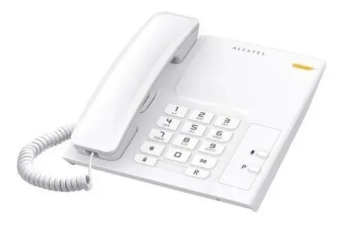 Mesa fixa Alcatel T26 e modelo de mesa branco cor branca