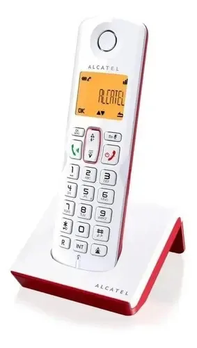 Telefone sem fio Alcatels250 com identificador e alto-falante