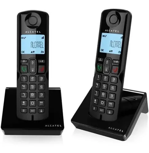 Telefone sem fio Alcatel S250cb preto