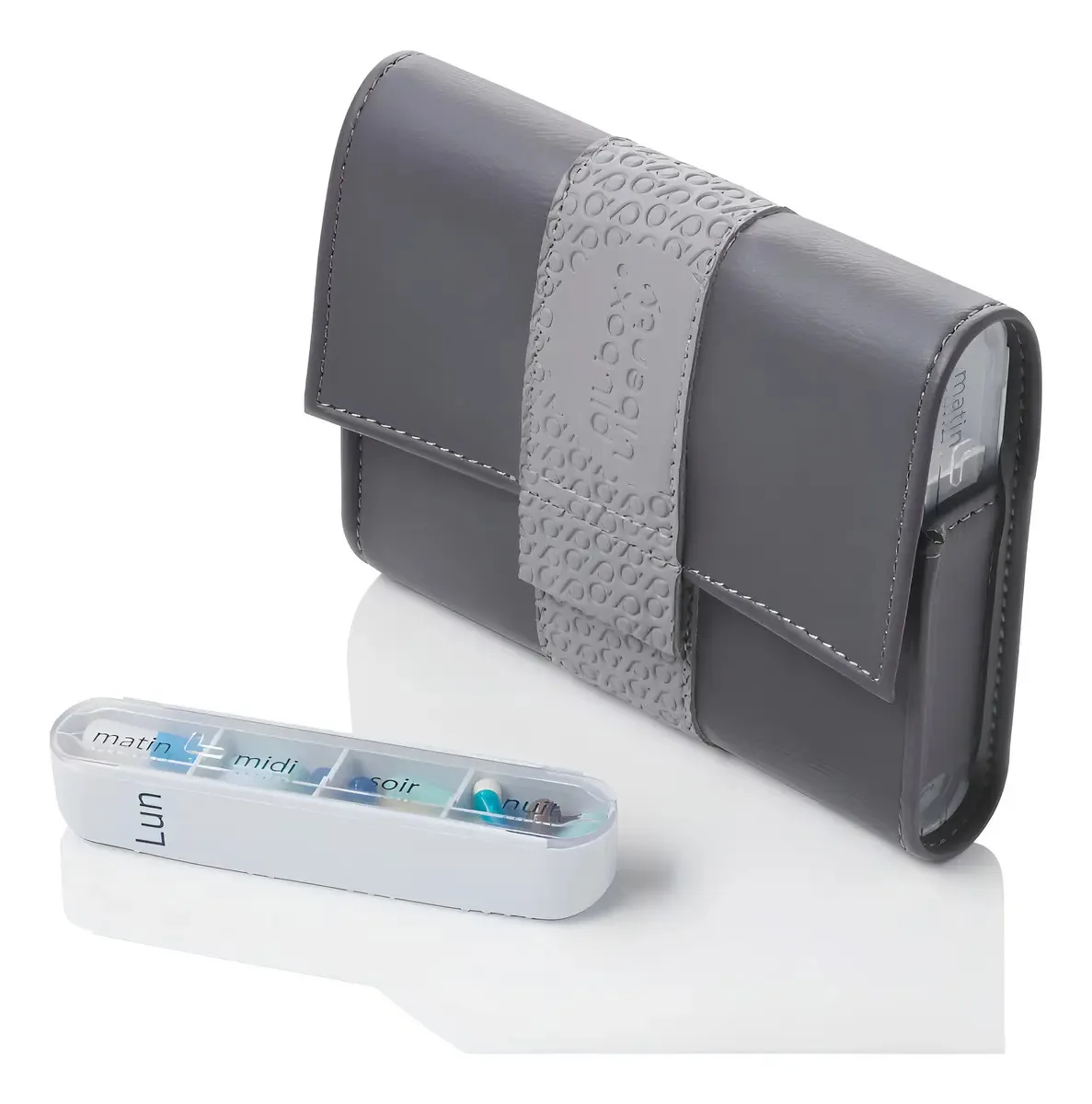 Porta-comprimidos Semanal Pilbox Liberty Edição Especial Cinza-escuro