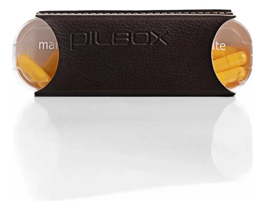 Porta Comprimidos Pilbox® Maxi Unit Cor Chocolate