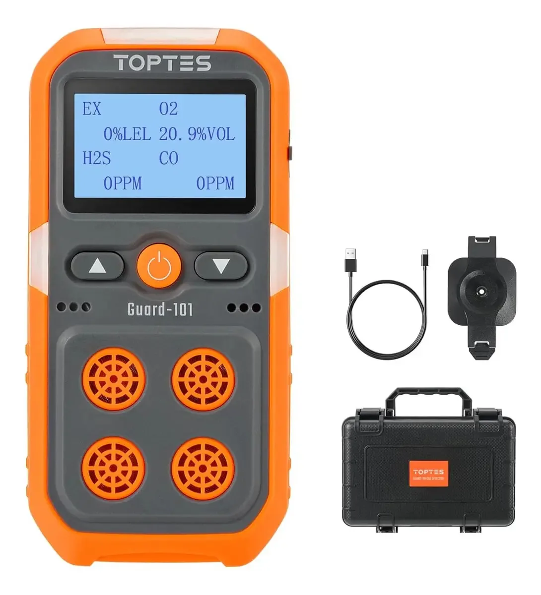 Detector de Gás Toptes Guard-101 com Alarmes para Metano e Propano