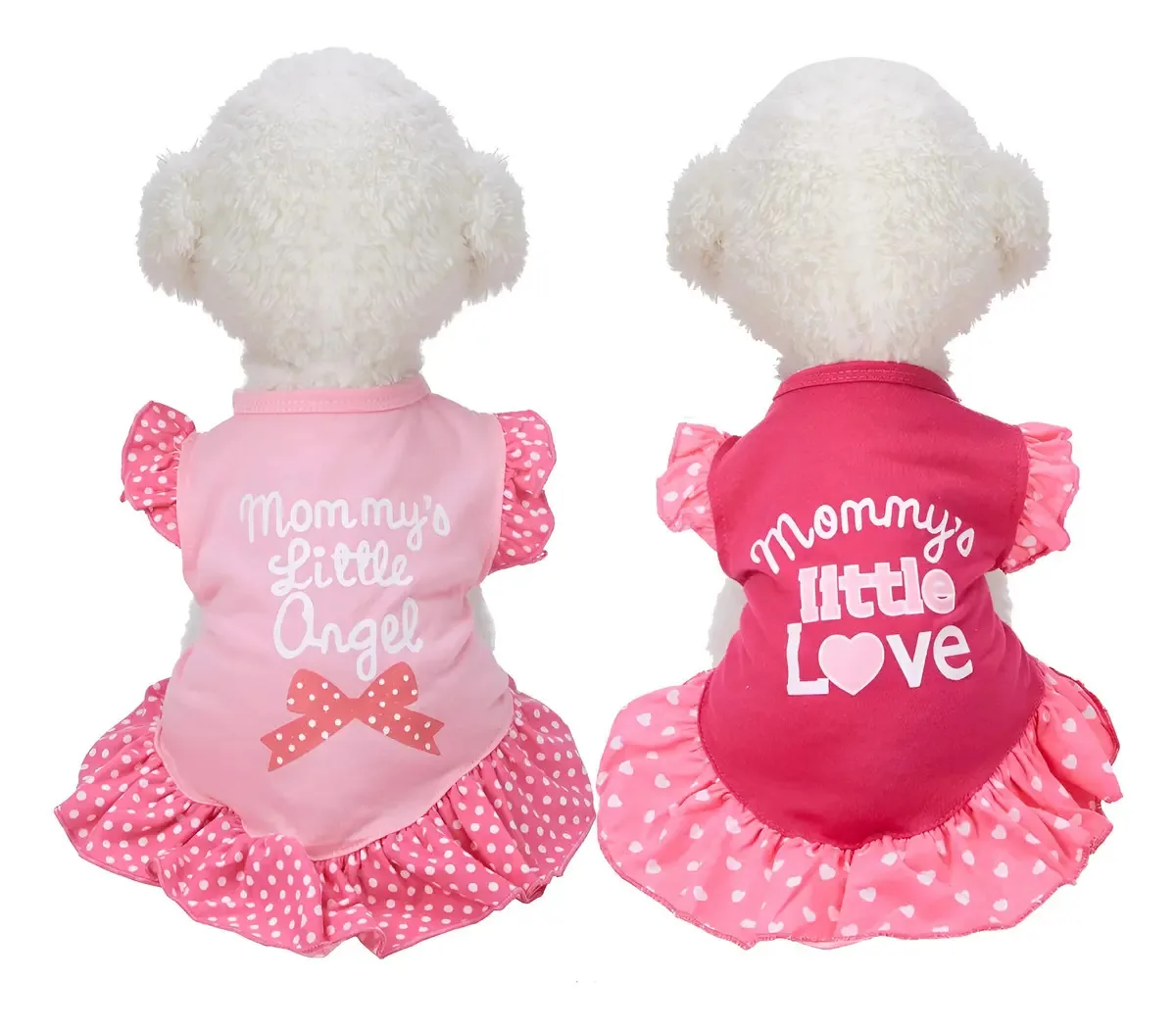 Conjunto de 2 vestidos para cães: Love And Angel, Medium