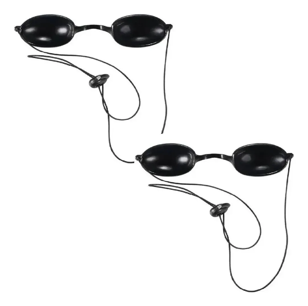2 unidades de lentes de bronzeamento flexíveis protetoras para