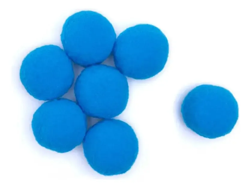 Luli Pompom - Azul Medio - Kit - 100