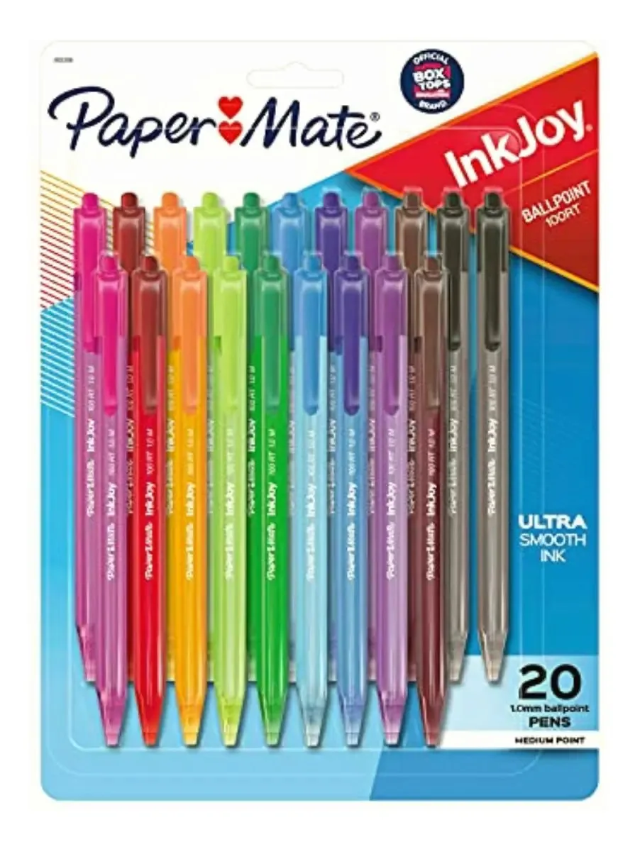 Canetas de 100 pontos Papermate Inkjoy