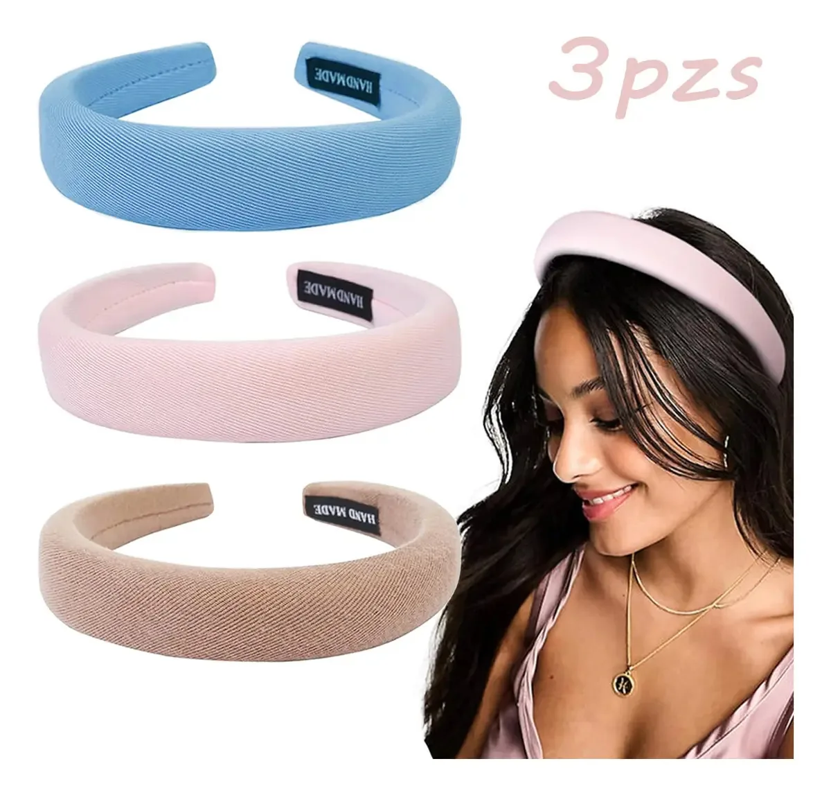 Tiaras acolchoadas macias para cabelos - turbantes elegantes