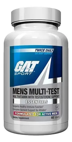 Gat Mens Multi+Test Multivitamínico de Testoterona 60 Comprimidos Sabor Sin Sabor