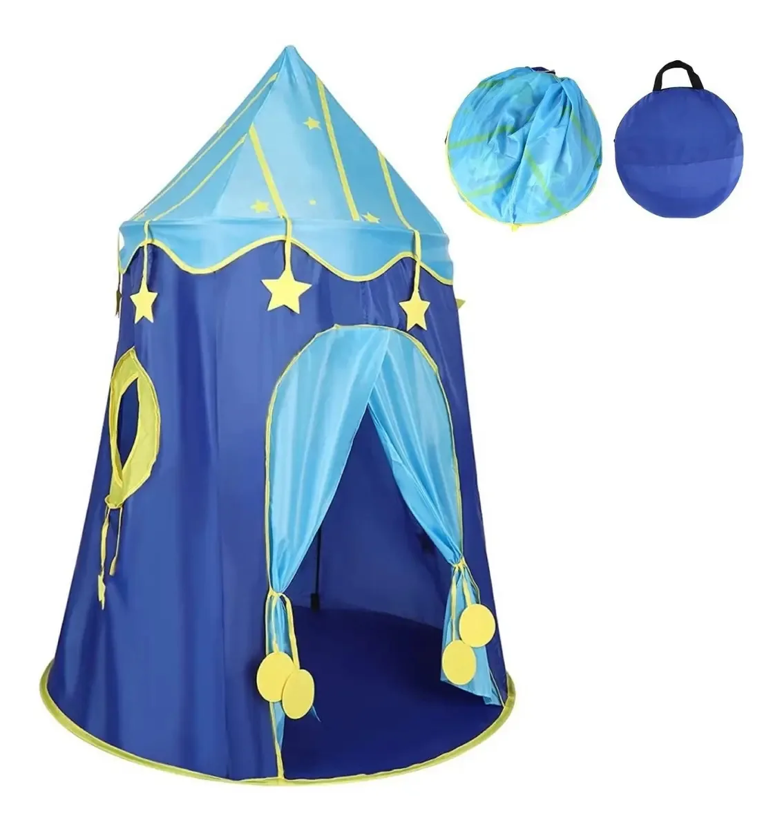 Jogos infantis Castle Yurt: mergulhador portátil dobrável, cor azul