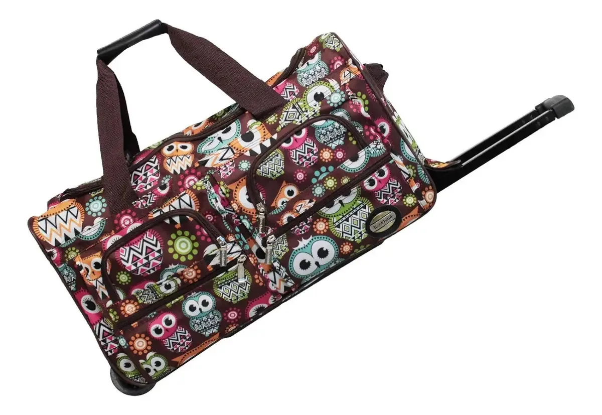 Bolsa de viagem Rockland com rodas, espaçosa e durável